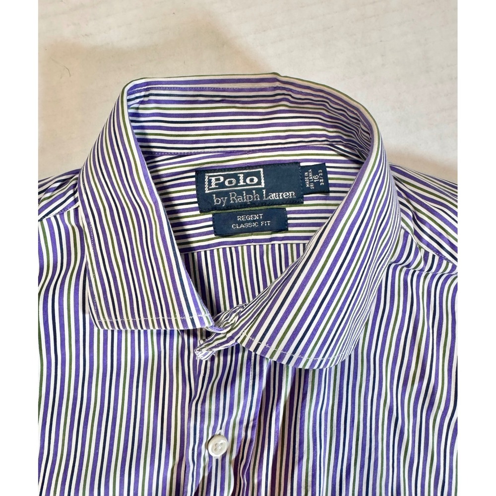 Polo‎ Ralph Lauren Regent Classic Fit Striped Dress Shirt Mens 16 32/33
